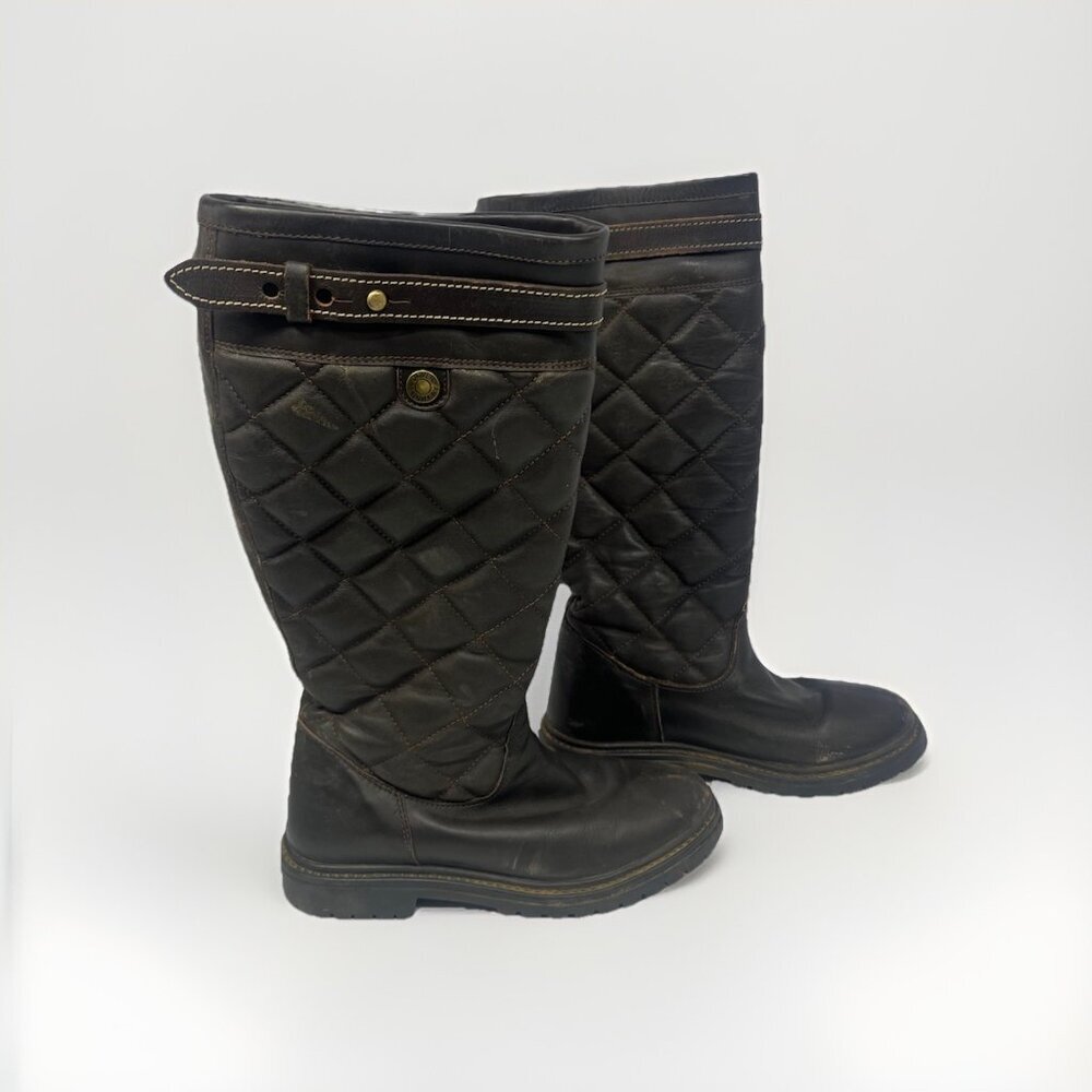 Dover Saddlery Riding Sport Women’s Tall Boots Size 6.5 Brown Synthetic Leather